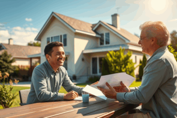 Afbeelding van een gezin dat zijn woning herfinanciert zonder complicaties.