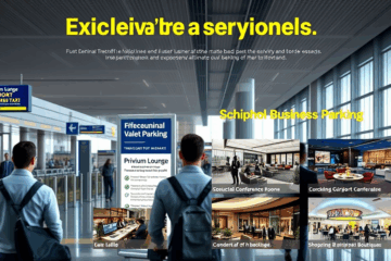 Beeld van reizigers die genieten van exclusieve voordelen op de luchthaven.