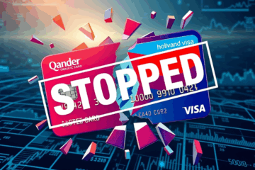 Afbeelding die de gevolgen van de beëindiging van de Qander Creditcard illustreert.